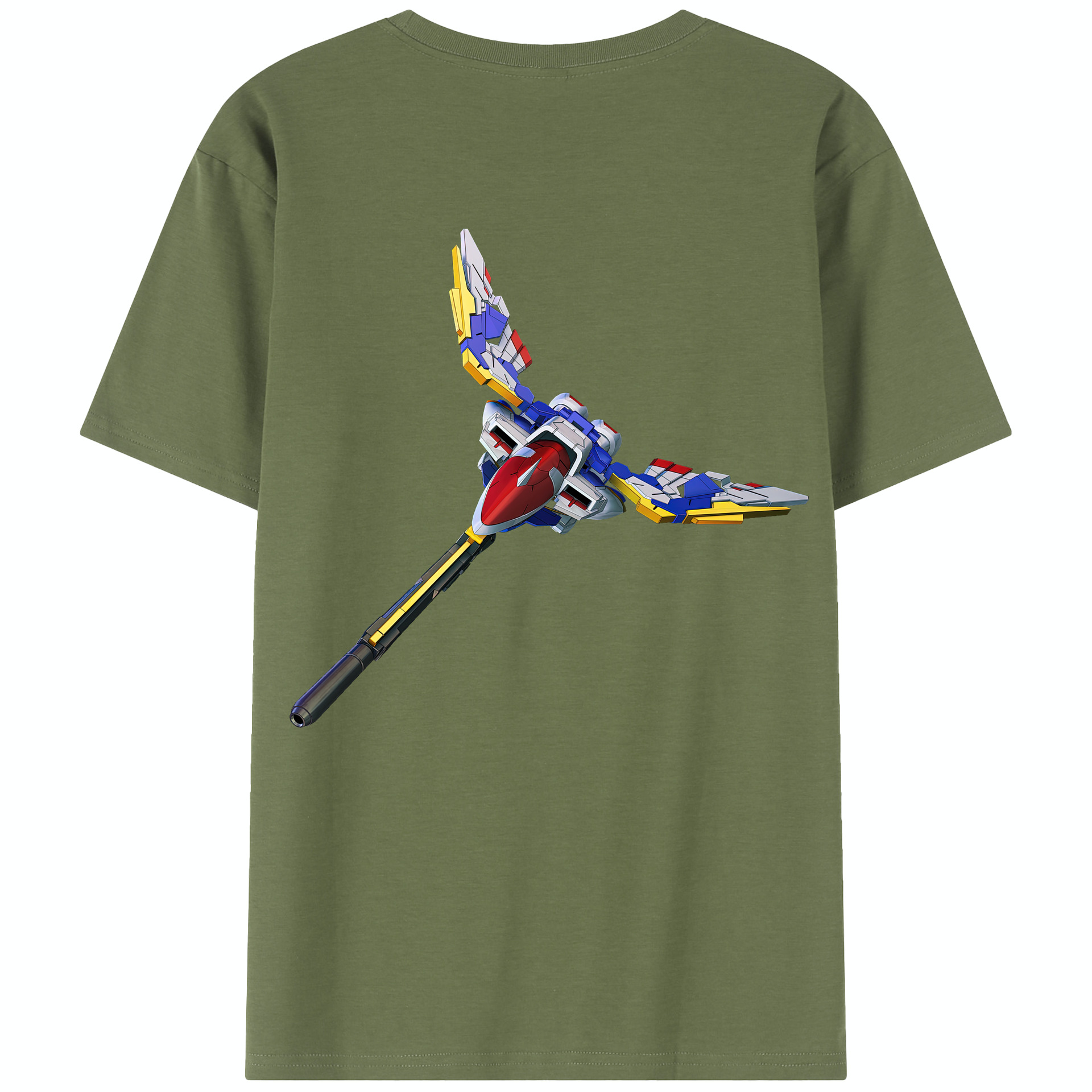 （画像用） 機動戦士ガンダム Mobile Suit Gundam 綿100％半袖Tシャツ（背面プリント）